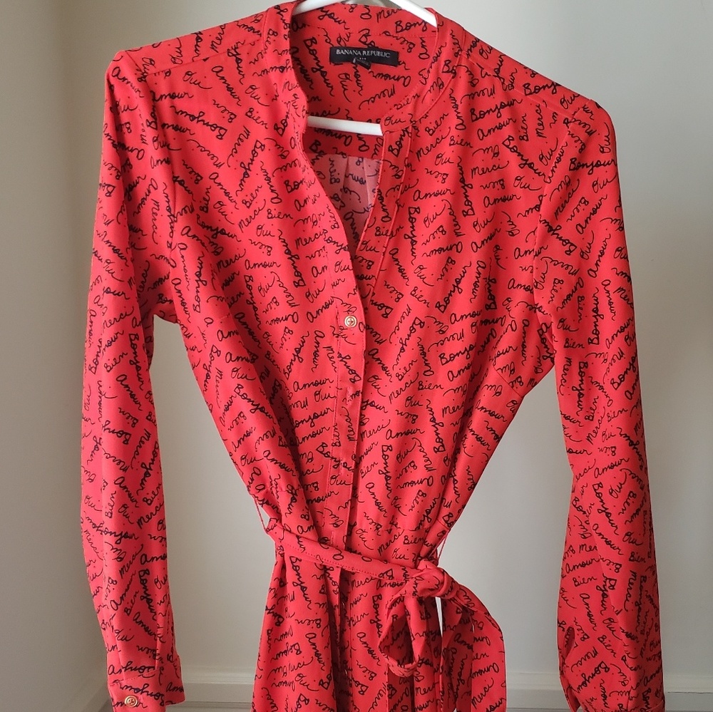 Banana Republic French Dress Size 6 Petite EUC